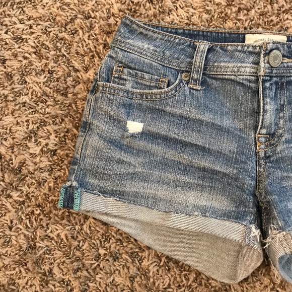 Vintage Y2K Aeropostale distressed denim short shorts - Picture 3 of 8